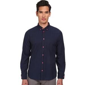 Marc by Marc Jacobs Men's Cotton Button Down Oxford Shirt in Indigo Small $188